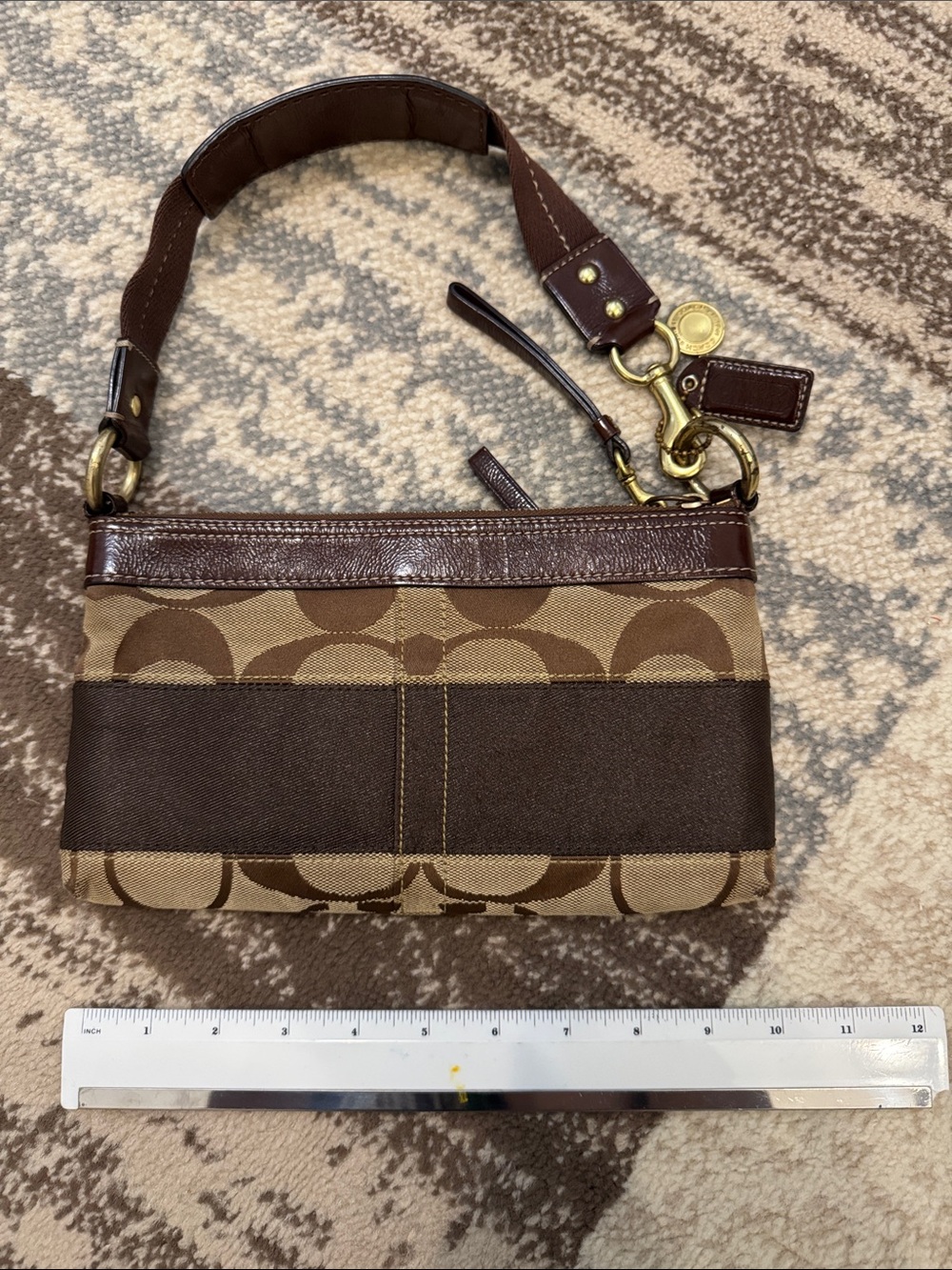 Vintage Coach Demi Stripe bag - Picture 2 of 4